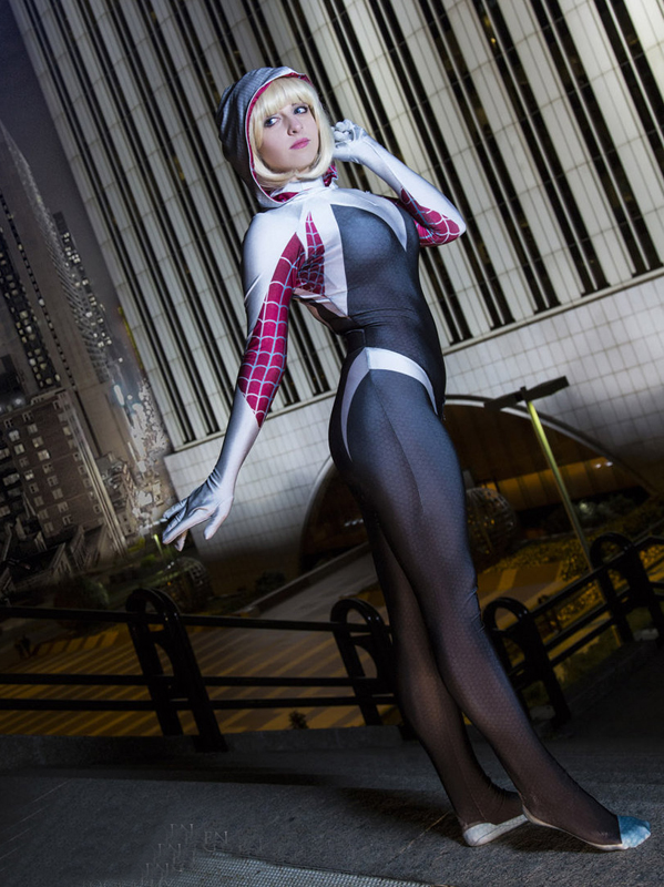 Amazing Spider Woman Gwen Stacy Spider Gwen Costume For Halloween